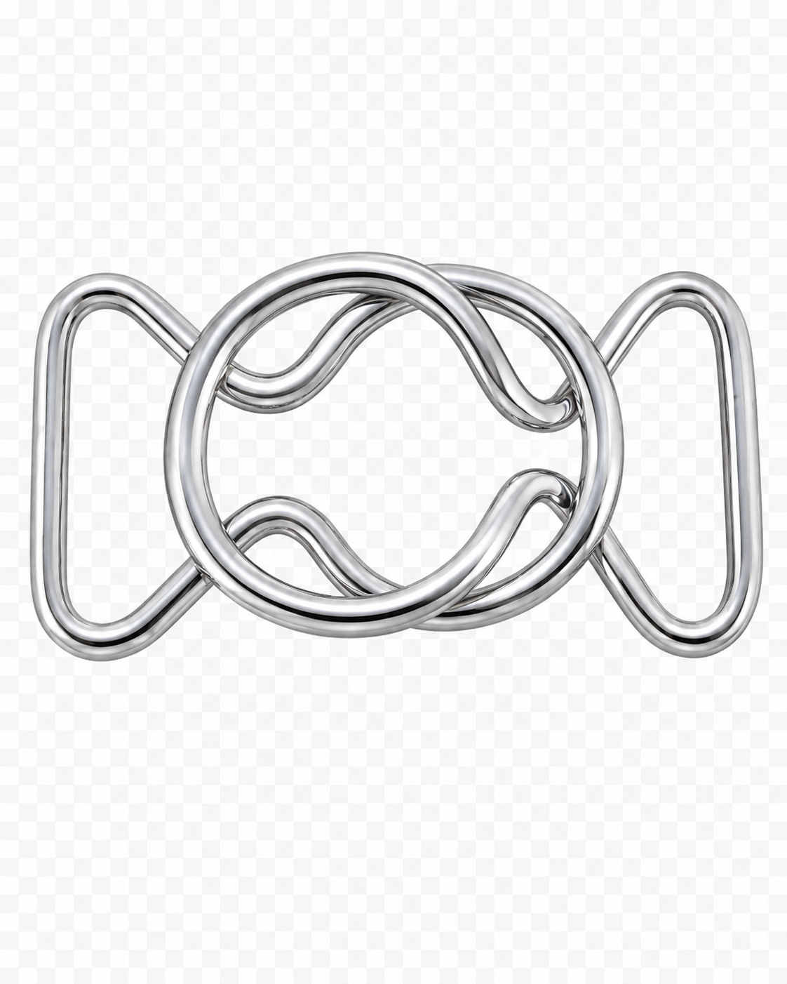 Dalgalı Geçmeli Metal Toka